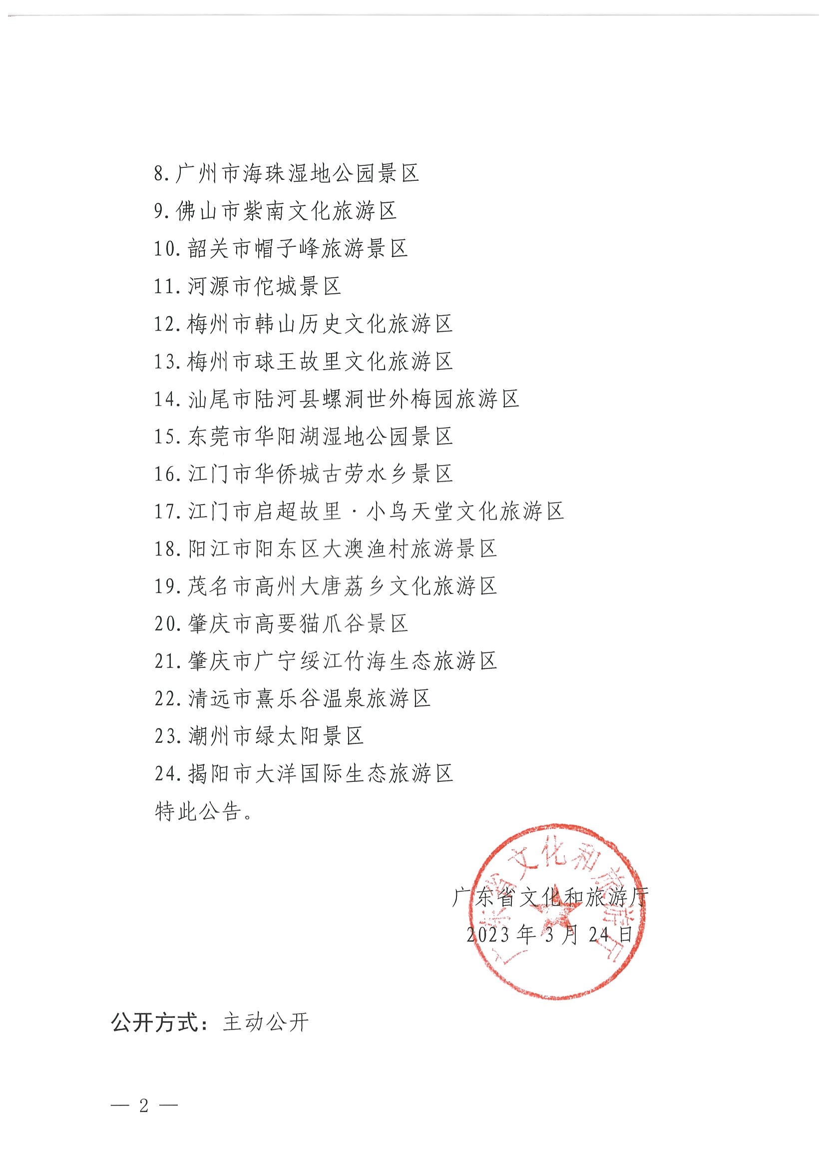 污污漫画关于确定24家旅游景区为国家4A级旅游景区的公告_页面_2.jpg